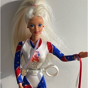 Vintage 1995 Olympic Gymnast Barbie- Atlanta Olympics 1996